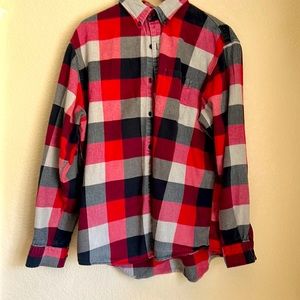 Men’s Lands End long sleeved flannel size XL